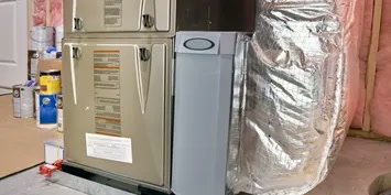 Indoor HVAC installation